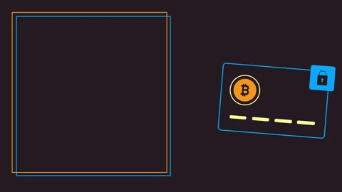 4k video of cryptocurrency card background design. Stock-Footage 196881797