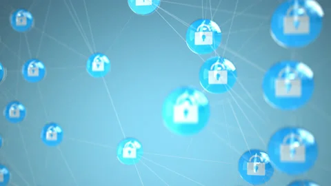 4k Video Cyber Security Concept. Prores 4444 Stock Footage 166087260