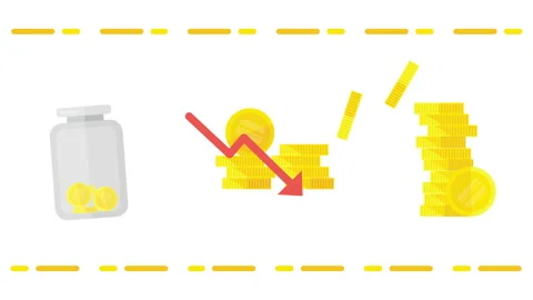 4k video of devaluation of the dollar on white background. Stockbeeldmateriaal 224837219