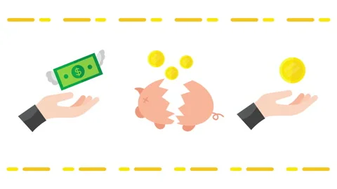 4k video of devaluation of the dollar on white background. Video stock 226657192