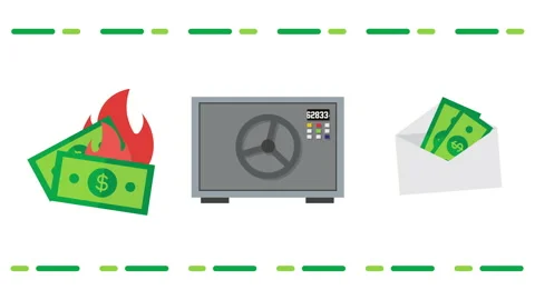 4k video of devaluation of the dollar on white background. Stock Footage 229973976