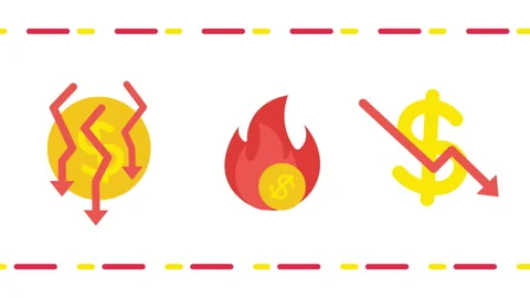 4k video of devatuation of the dollar on white background. Stock Footage 199391770