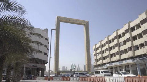 4k video of The Dubai Frame Stock Footage 99145653