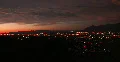 4K Video - Dusk timelapse of desert red skies and moving traffic lights 4k or 4k+ Resolution