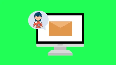 4K video email Footage with computer, email, person, people male and female Stock Footage 288790863