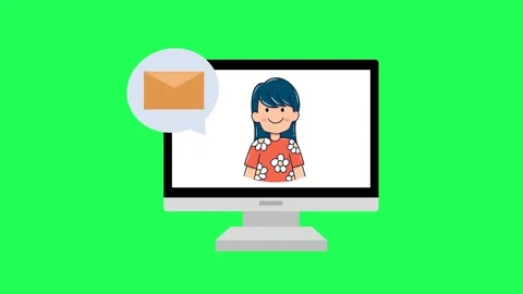 4K video email Footage with computer, email, person, people male and female Stock Footage 288790921