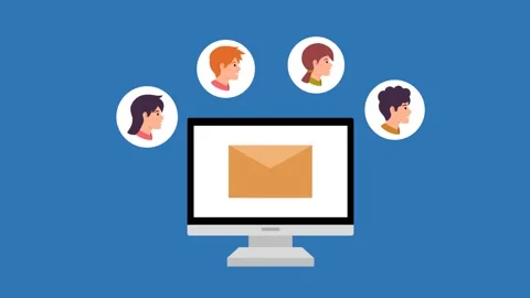 4K video email Footage with computer, email, person, people male and female Stock Footage 288790929