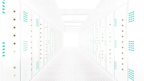 4k video of empty white corridor design. Stock Footage 157154857