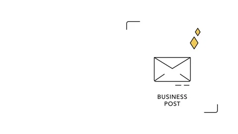 4k video of envelope sketch with loopable elements. 库存影片 162918123