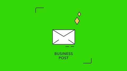 4k video of envelope sketch with loopable elements. Video stock 166089367