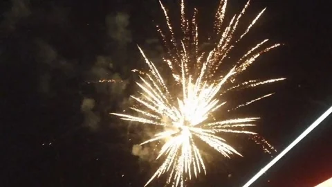4K Video of fireworks in a wedding. Stock Footage 294922503