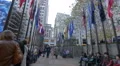 4K video with flags at Rockefeller Center New York City 4k or 4k+ Resolution