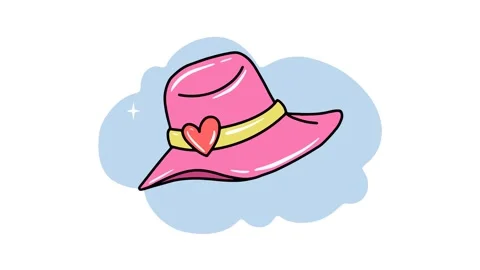 4K video Footage with Hat background Illustration Stock Footage 295334489