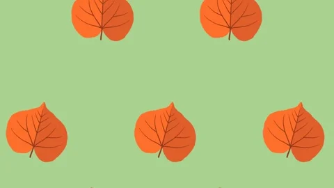 4K video Footage with leaf pattern. Leaf autumn spinning and falling down Stock Footage 274393265