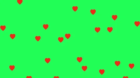 4K video Footage with love pattern. Footage heart rain Stock Footage 294540933