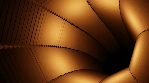 4K video of forward-moving inside a tunnel, which has beautiful texture Stock Footage 140491401