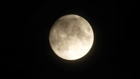 4k video full moon in the sky. Full moon at night with clouds Stock Footage 120358183