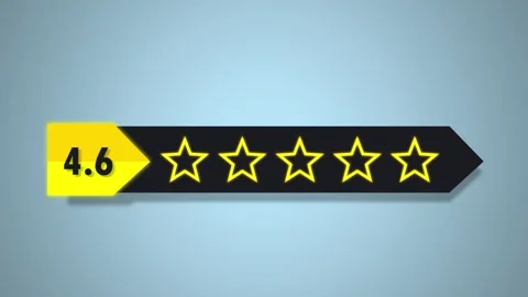 4k video Green Screen Five Star Rating. Five Star Feedback. 5 Star Reviews Video stock 229712664