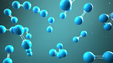 4k Video H2 Molecules, ProRes 4444 Stock Footage 143254567