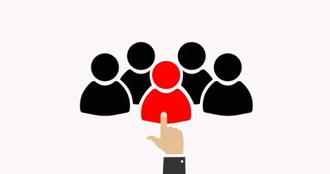 4K video. Human resources. Group of people. Job interview. Choice of person Stock Footage 107426559