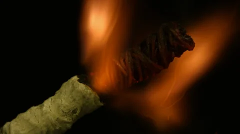 4k video ignition fuse dynamite, macro Stock Footage 39390521