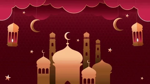 4K Video Islamic background good for ramadan kareem. Ramadan Paper Craft Stock Footage 270954155