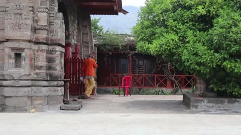4k video of krishna muralidhar temple in naggar, himachal prdesh, india. the Stock-Footage 209105995