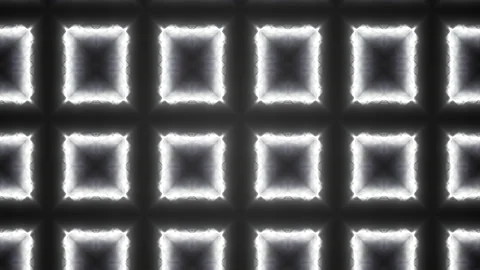 4k video of laser square frames with light effects with sparks on black Stock Footage 143089763