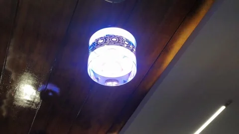 4K Video of lights in a restaurant. Stock Footage 295785007