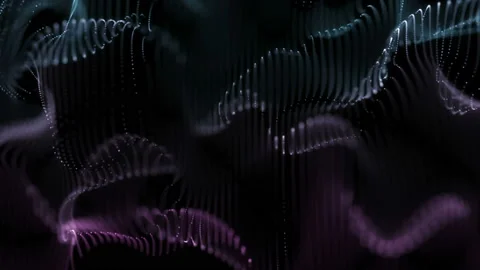 4k video. Lines abstract. Looped animation. Wave pattern. Dotted lines. Vídeos de archivo 124347136