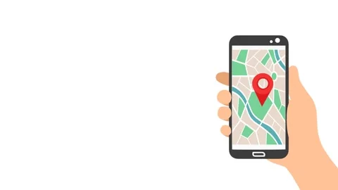 4K video Map Footage with Map, Hand Holding Smartphone Stock Footage 285051676