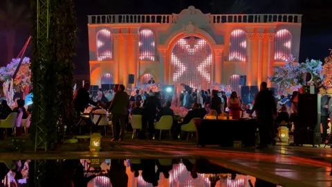 4k video of modren Egyption wedding celebrations Vidéo 273317432