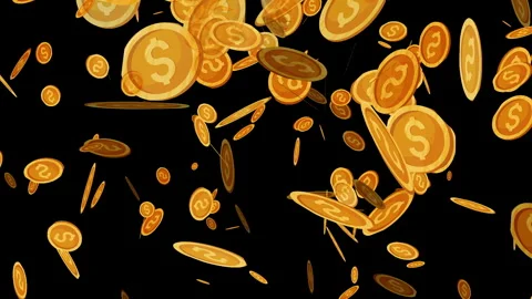 4K Video motion graphic animation with Dollar Bills Green Screen. Stock Footage 285386356