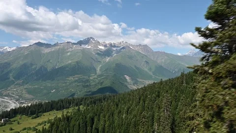 A 4K Video of Mount Ishba surrounded by clouds Stock Footage 248642767