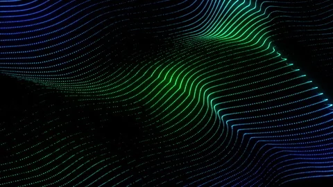 4k Video. Neon particles background. 3d Render. Abstract art animation Stock Footage 256972679