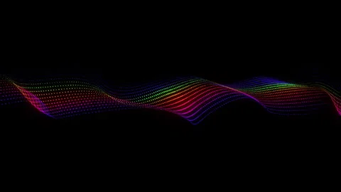 4k Video. Neon particles background. 3d Render. Abstract art animation Stock Footage 256972694