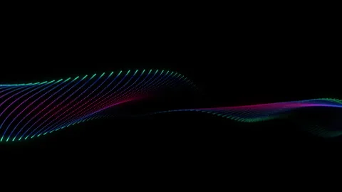 4k Video. Neon particles background. 3d Render. Abstract art animation Stock Footage 256972712