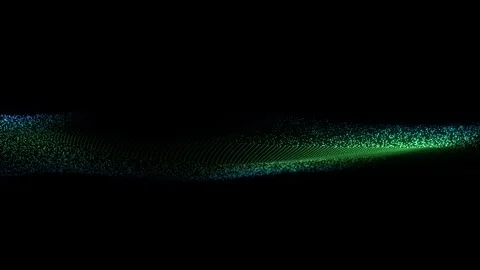 4k Video. Neon particles background. 3d Render. Abstract art animation Stock Footage 256972746
