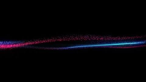 4k Video. Neon particles background. 3d Render. Abstract art animation Stock Footage 256972756