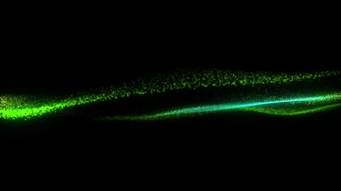 4k Video. Neon particles background. 3d Render. Abstract art animation Stock Footage 256972786