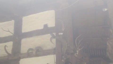 4K Video of old architecture bird engrave in a temple. 스톡 동영상 331304839
