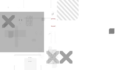 4K Video Overlay Template with basic geometry Video stock 335668342