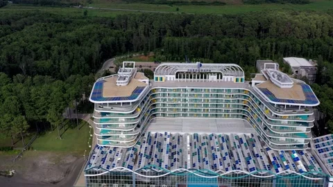 4k video Paragraph Resort &amp; Spa Shekvetili from drone Vidéo 149347211