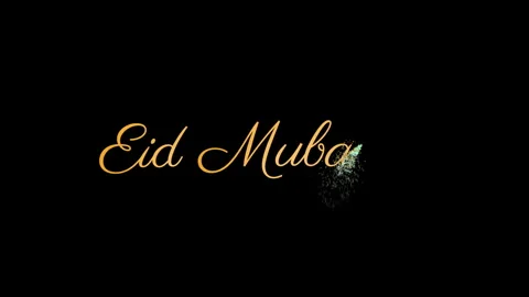 4K video Particle Lighting Animation. Eid  Mubarak Moslem Holiday. Stock Footage 270057343