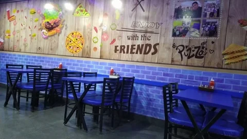 4K Video of Pizza Restaurant. Stock Footage 246805585