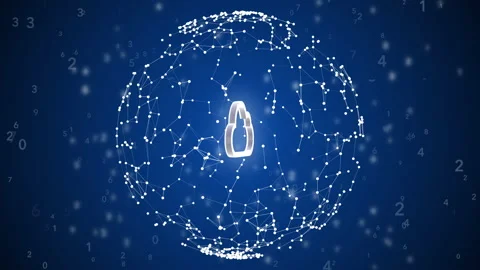 4k video of planet Earth network view from space with cloud sign. Stock Footage 160928518