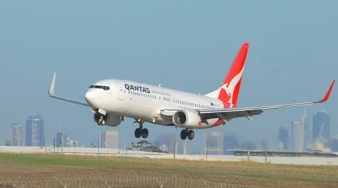 Qantas Stock Footage ~ Royalty Free Stock Videos | Pond5