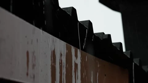 4K video of a Rain Storm with lightning and thunder audible Stock Footage 260504652