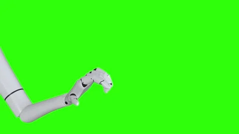 4K Video of Robotic Arm Touching Screen Button 動画素材 289808962