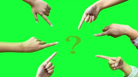 A 4K video showing several hands pointing with their index fingers. Видео 332302940